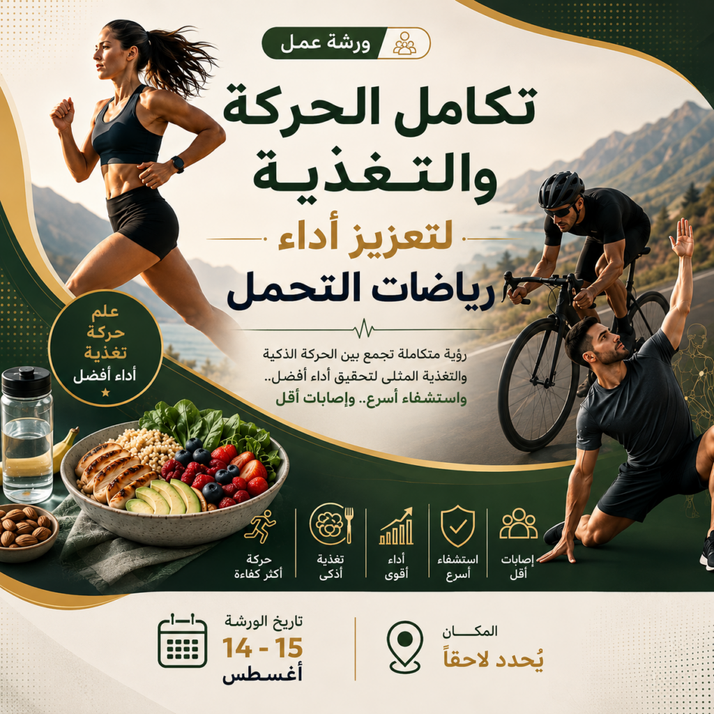 ورشة تكامل الحركة والتغذية لتعزيز أداء رياضات التحمل